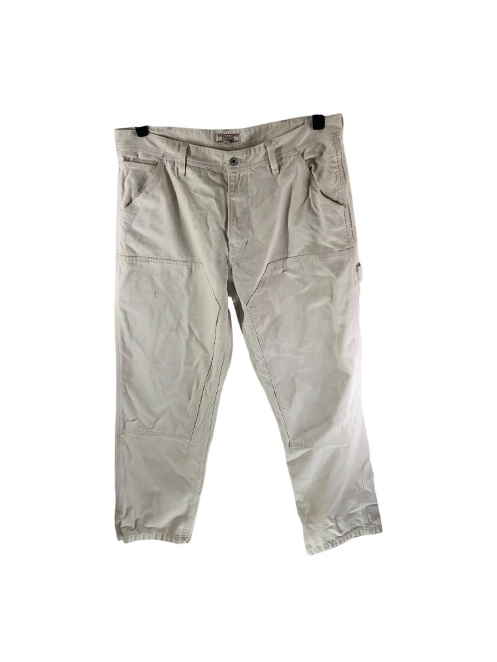 Wallace & Barnes J Crew Denim Carpenter Pant Double Front Ivory 38x32